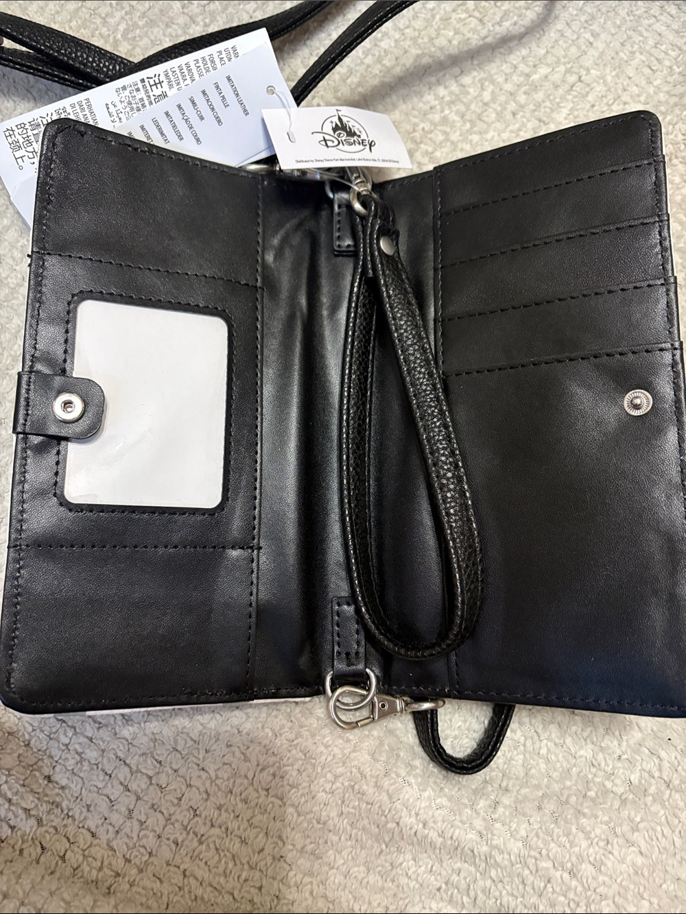 Disney Mickey Mouse Crossbody Wallet Wrist Strap Purse 🖤 - Picture 3 of 4